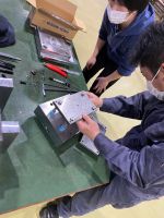 製作、技術指導の様子 製作、技術指導の様子